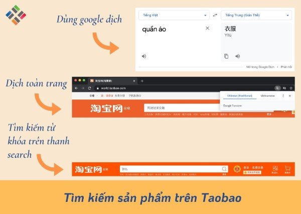 cách dùng google dịch trên taobao